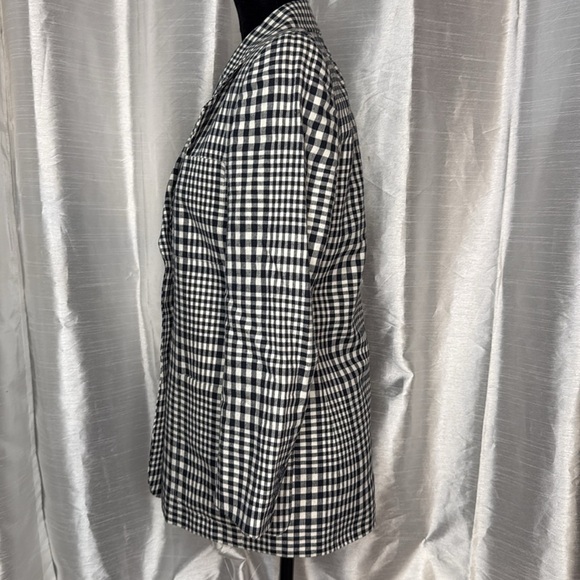 Liz Claiborne Petite Collection Linen Blend Lined Women’s 4P Button Up Blazer - Picture 5 of 8